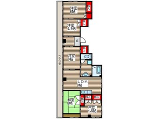 マリ－ハイツの物件間取画像